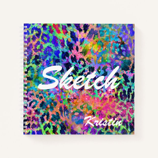 Colorido libro de esbozo del nombre de impresión d (Anverso)