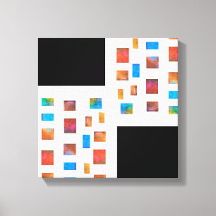 colorido lienzo envuelto arte abstracto de moda mo