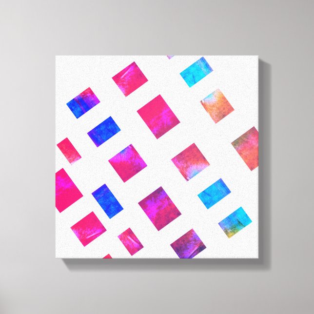 colorido lienzo envuelto arte abstracto de moda mo (Anverso)