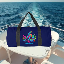 Colorido Lion Sea Splash Bolsa con cremallera