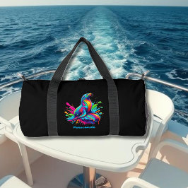 Colorido Lion Sea Splash Bolsa con cremallera