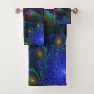 Colorido Luminoso Abstracto Moderno Trippy Fractal
