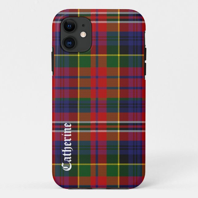 Colorido MacPherson Plaid iPhone 5 Funda (Reverso)