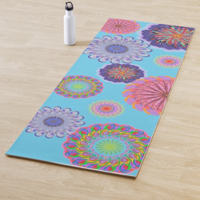 Colorido Mandalas Yoga Mat (In situ)