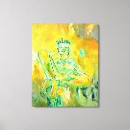 Colorido modernista abstracto arte amarillo Naranj