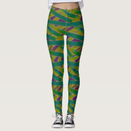 Colorido Mummy Wrap de diseño transparente Legging