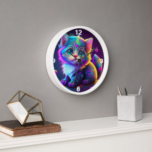 COLORIDO NEON BLUE OYE KITTEN RELOJ