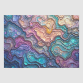 Colorido Papel De Tejido Abalone Swirls