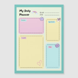 Colorido Pastel Kawaii Cute Daily Planner