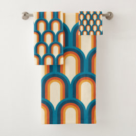 Colorido patrón arco iris retro