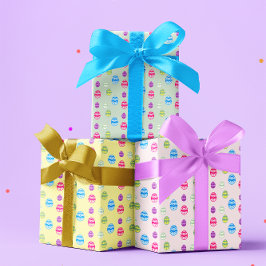 Colorido Patrón de Huevos de Pascua Hojas de Papel