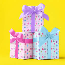 Colorido Patrón de Huevos de Pascua Hojas de Papel