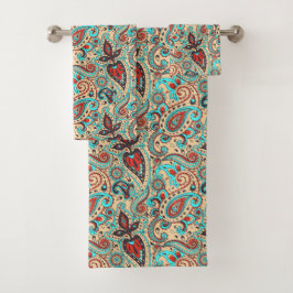 colorido patrón paisley del país