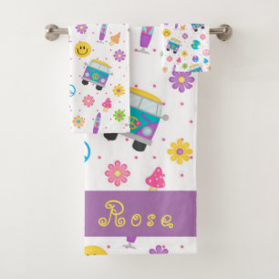 Colorido Personalizado Vintage Van Sunny