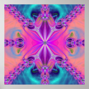 Colorido Poster de arte fractal