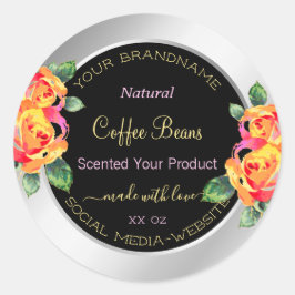 Colorido Producto Floral Etiquetas de envasado Pla