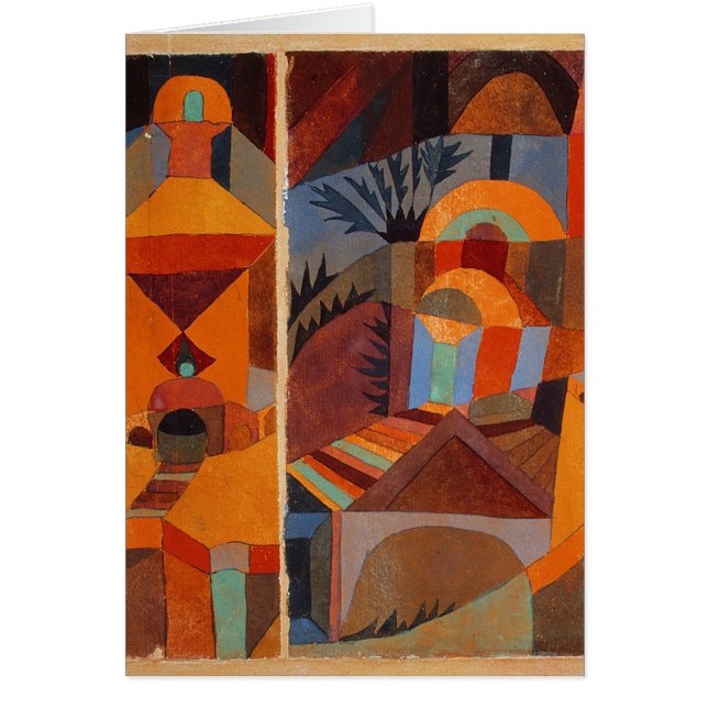 Colorido Resumen Cubismo Klee Temple Gardens (Frente)
