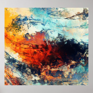 Colorido Resumen de arte contemporáneo