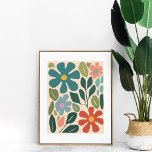 Colorido retro Groovy Flor Muro arte<br><div class="desc">Colorido retro Groovy Flor Muro arte</div>