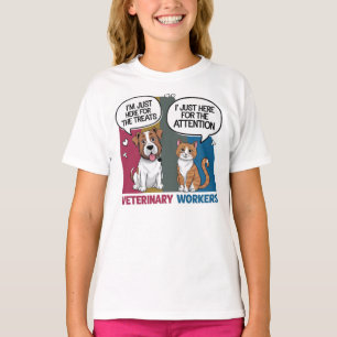 Colorido retro vintage regalo veterinario camiseta