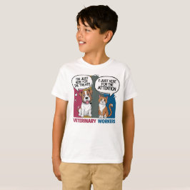 Colorido retro vintage regalo veterinario camiseta