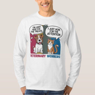 Colorido retro vintage regalo veterinario camiseta
