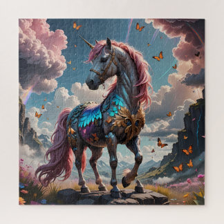 Colorido rompecabezas de unicornio