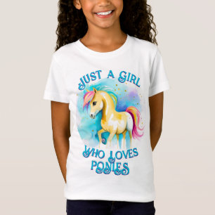 Colorido solo un espíritu Chica Pony 15 camiseta d