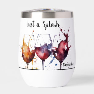 Colorido sólo una pizca de acuarela de vino