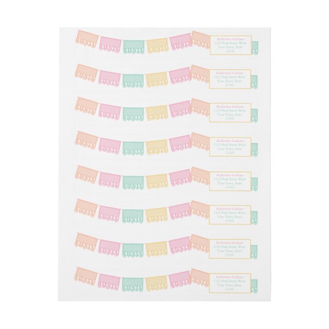 Colorido taco mexicano sobre fiesta de cumpleaños  (hoja)