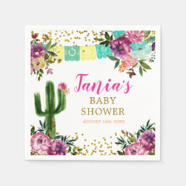 Colorido taco mexicano sobre la servilleta de pape