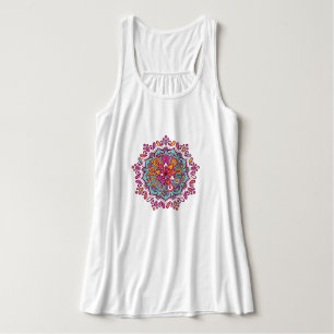 Colorido Tank Mandala Top