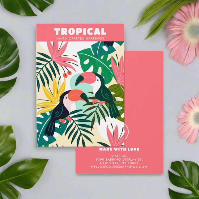 Colorido verano Tropical Hawai Earring Holder (Subido por el creador)