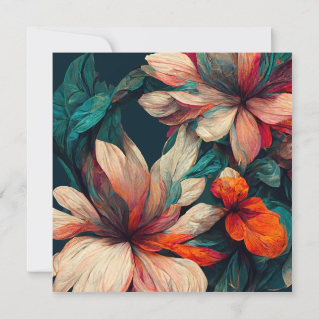 Colorido y elegante floral (Reverso)
