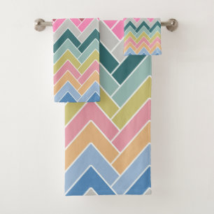 Colorido Zigzag Retro Chevron
