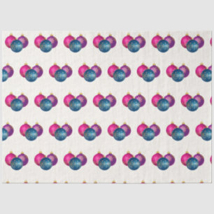 Coloridos adornos navideños Papel de tejidos