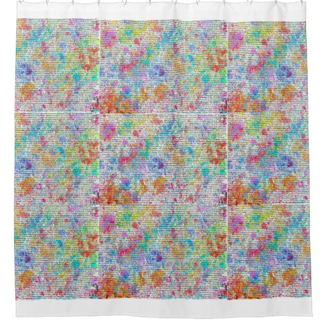 Coloridos Apuestas, cortina de ducha (Anverso)