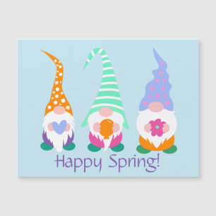 Coloridos Gnomes Feliz Primavera Saludos