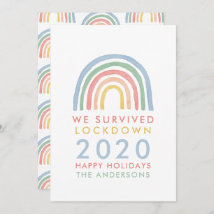 Coloridos Navidades arcoiris sobrevivimos a bloque