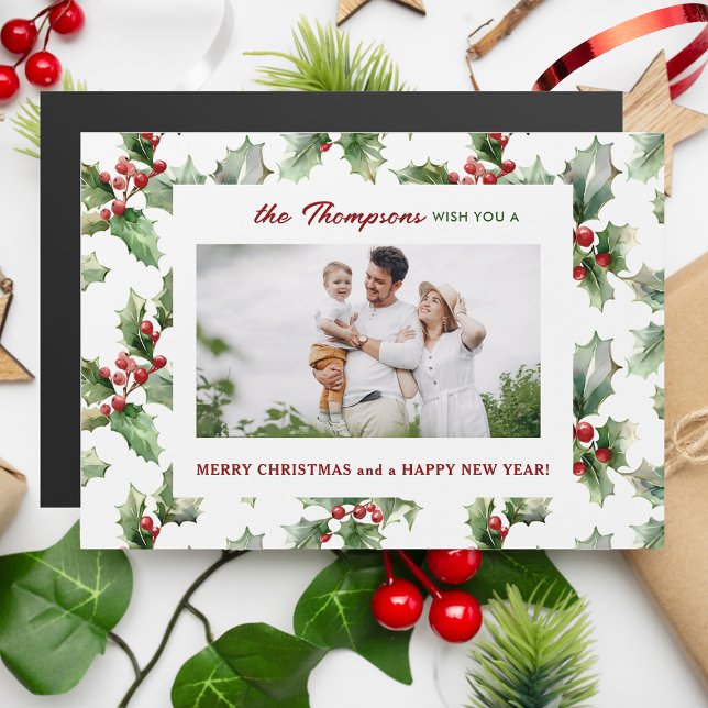Coloridos Navidades festivos Holly One-Photo (Subido por el creador)