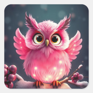 Coloridos Navidades festivos Pegatinas de lechuza