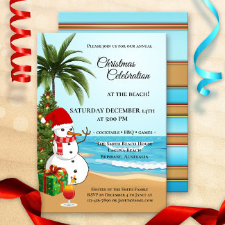 Coloridos Navidades Invitación a la celebración de