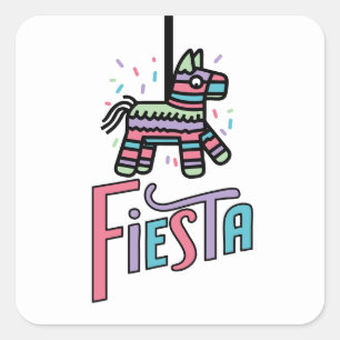Coloridos Pegatinas de Fiesta Piñata