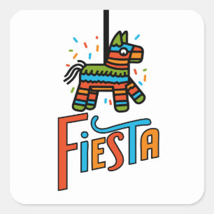 Coloridos Pegatinas de Fiesta Piñata