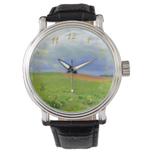 coloridos relojes de paisaje