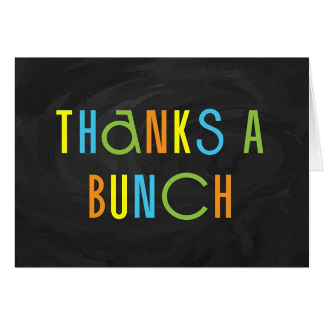 Colorous Gracias a Bunch Gracias (Anverso (Horizontal))