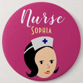 Colosal de enfermera, botón redondo de 6 pulgadas