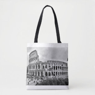 Coloseo blanco y negro Roma Bolsa de Tote