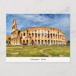 Colosseo de postales en Roma