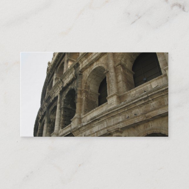Colosseum romano, tarjetas de visita (Anverso)
